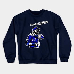 Joey Blue Jay Bats Flip Crewneck Sweatshirt